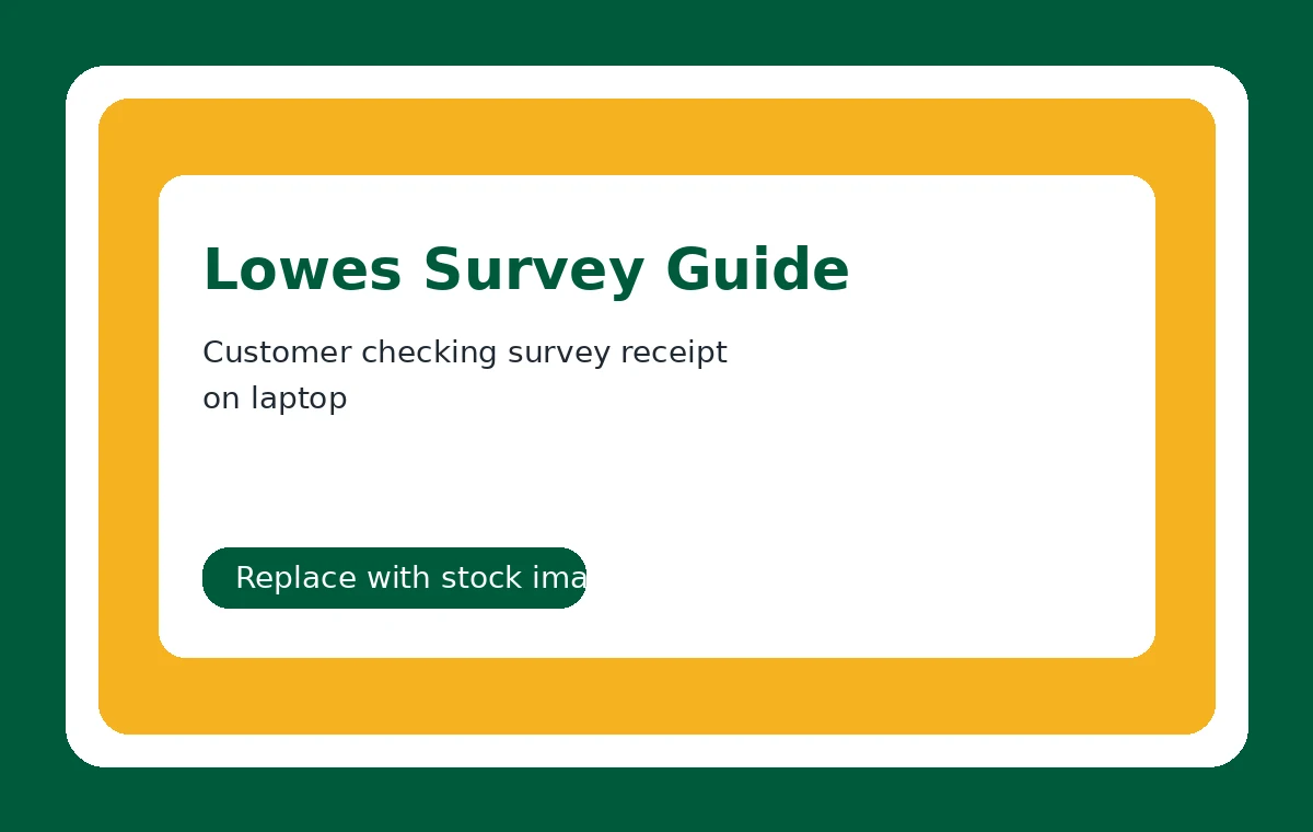 www.lowes.com/survey guide for Lowe’s customer feedback