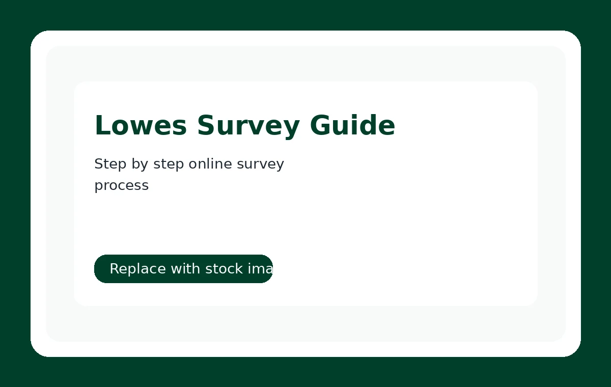 Steps to complete Lowe’s customer satisfaction survey